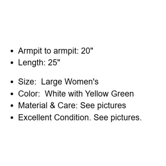 Lucky Brand Top Womens Large White Cotton Embroidered Lemons T-shirt Novelty - Picture 4 of 15